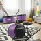Gammon 3-Piece Junior Drum Set with Throne, Complete Beginner Kit with Bass Drum, Toms, Cymbal, Pedal, and Drumsticks